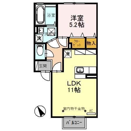 ポワール 1階 1LDK 賃貸物件詳細