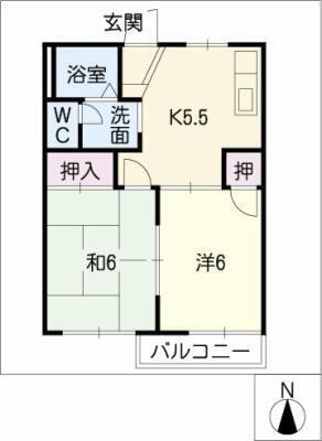 愛知県半田市出口町２丁目 住吉町駅 2K アパート 賃貸物件詳細