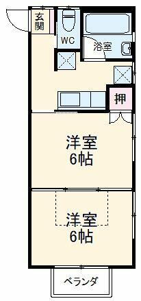 千葉県白井市根 西白井駅 2K アパート 賃貸物件詳細