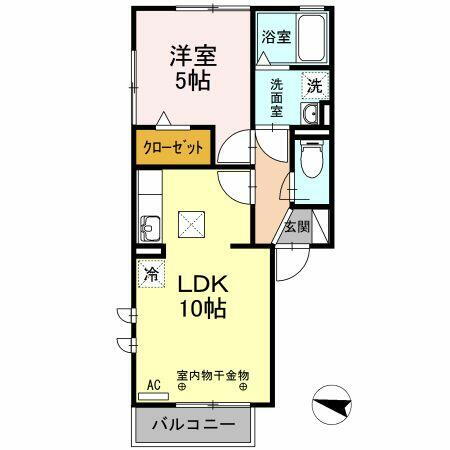 静岡県静岡市清水区岡町 清水駅 1LDK アパート 賃貸物件詳細