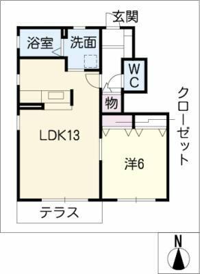 岐阜県大垣市中川町１丁目 大垣駅 1LDK アパート 賃貸物件詳細