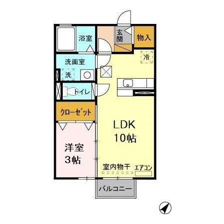 茨城県常陸大宮市田子内町 常陸大宮駅 1LDK アパート 賃貸物件詳細