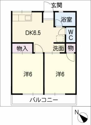 愛知県岡崎市宇頭南町 宇頭駅 2DK アパート 賃貸物件詳細
