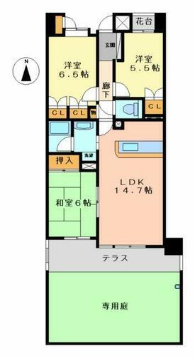 レジディア白壁東 1階 3LDK 賃貸物件詳細