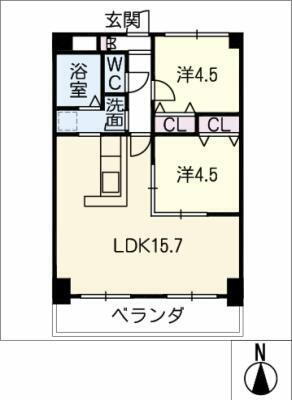 愛知県名古屋市熱田区伝馬１丁目 熱田神宮伝馬町駅 2LDK マンション 賃貸物件詳細