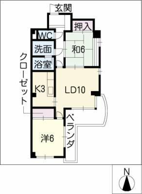 愛知県名古屋市北区金城２丁目 黒川駅 2LDK マンション 賃貸物件詳細
