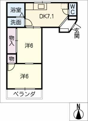 岐阜県各務原市那加本町 那加駅 2DK マンション 賃貸物件詳細