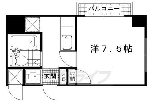 京都府京都市右京区西京極西大丸町 西京極駅 1K マンション 賃貸物件詳細