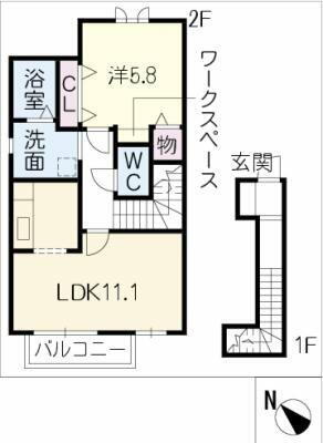 三重県津市南中央 津新町駅 1LDK アパート 賃貸物件詳細
