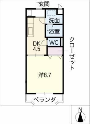 愛知県安城市小川町三ツ塚 南桜井駅 1DK マンション 賃貸物件詳細