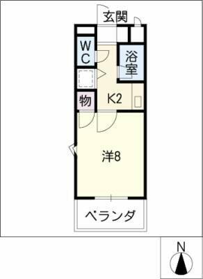 愛知県名古屋市北区西志賀町２丁目 黒川駅 1K マンション 賃貸物件詳細