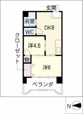 愛知県名古屋市中区千代田２丁目 上前津駅 2DK マンション 賃貸物件詳細