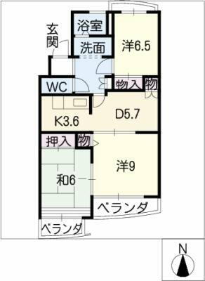 愛知県刈谷市小山町２丁目 逢妻駅 3DK マンション 賃貸物件詳細