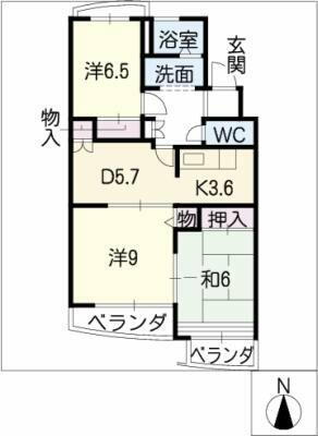 愛知県刈谷市小山町２丁目 逢妻駅 3DK マンション 賃貸物件詳細