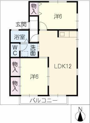 愛知県北名古屋市徳重与八杁 徳重・名古屋芸大駅 2LDK アパート 賃貸物件詳細