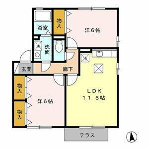 愛知県豊橋市花田町字百北 豊橋駅 2LDK アパート 賃貸物件詳細