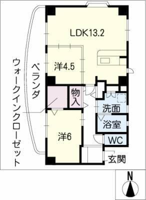 愛知県名古屋市西区花の木２丁目 浄心駅 2LDK マンション 賃貸物件詳細