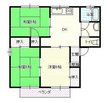 山形県山形市南原町１丁目 山形駅 3DK アパート 賃貸物件詳細