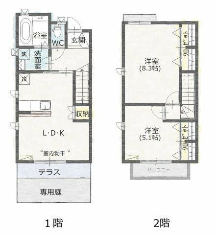 群馬県高崎市新保町 高崎問屋町駅 2LDK マンション 賃貸物件詳細