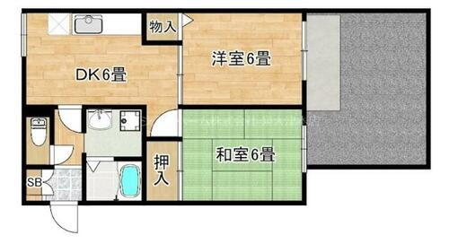 大阪府泉大津市森町２丁目 北助松駅 2DK アパート 賃貸物件詳細