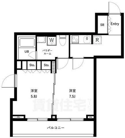 東京都杉並区上高井戸２丁目 八幡山駅 2K マンション 賃貸物件詳細