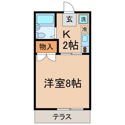 神奈川県横浜市南区清水ケ丘 保土ケ谷駅 1K アパート 賃貸物件詳細