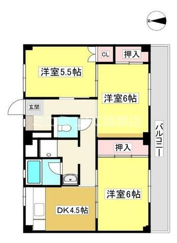 ビレッジハウス幸田２号棟 4階 3DK 賃貸物件詳細