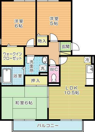 福岡県北九州市小倉南区南方２丁目 徳力公団前駅 3LDK アパート 賃貸物件詳細