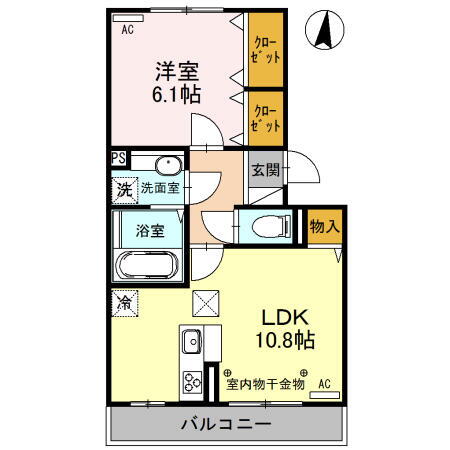 群馬県前橋市下新田町 新前橋駅 1LDK アパート 賃貸物件詳細