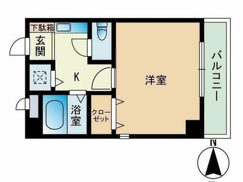 福岡県福岡市早良区荒江２丁目 西新駅 1K マンション 賃貸物件詳細