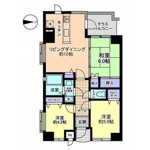 富山県富山市黒瀬北町２丁目 南富山駅 3LDK マンション 賃貸物件詳細