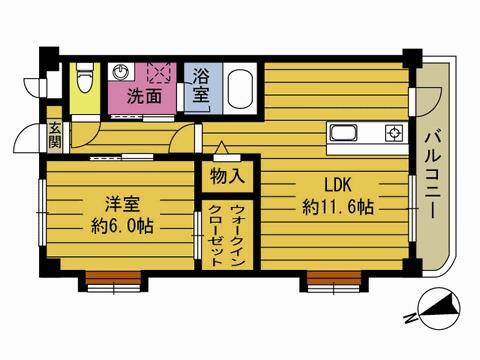 シンコウビル 3階 1LDK 賃貸物件詳細