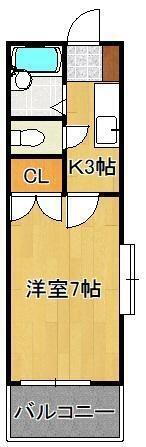 北九ビル 2階 1K 賃貸物件詳細