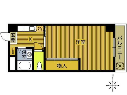 大分県大分市中鶴崎２丁目 鶴崎駅 1K マンション 賃貸物件詳細
