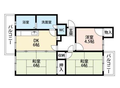 福岡県北九州市小倉南区富士見２丁目 城野駅 3DK マンション 賃貸物件詳細