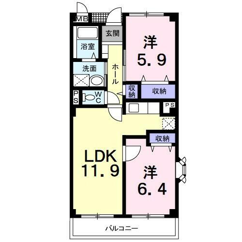 山梨県甲府市千塚５丁目 竜王駅 2LDK マンション 賃貸物件詳細