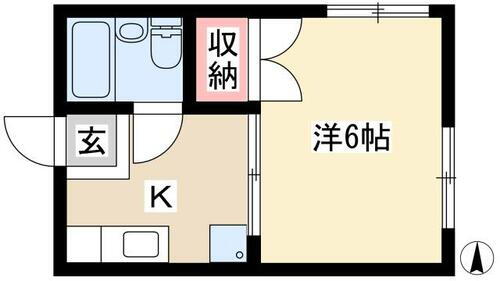 愛知県名古屋市熱田区六番３丁目 六番町駅 1K アパート 賃貸物件詳細