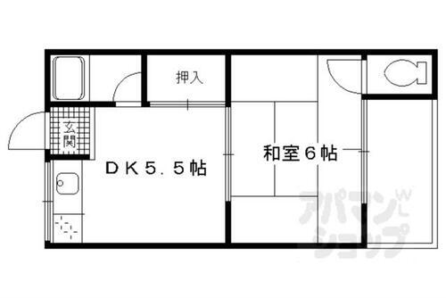 原田マンション 3階 1DK 賃貸物件詳細