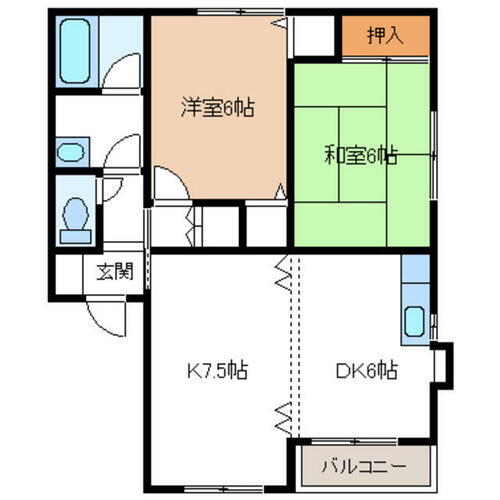 埼玉県久喜市青葉５丁目 久喜駅 2LDK アパート 賃貸物件詳細