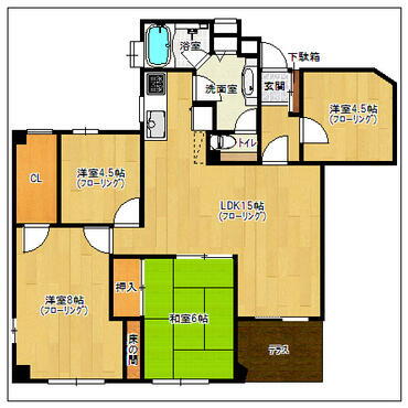 福岡県福岡市中央区平尾浄水町 桜坂駅 4LDK マンション 賃貸物件詳細