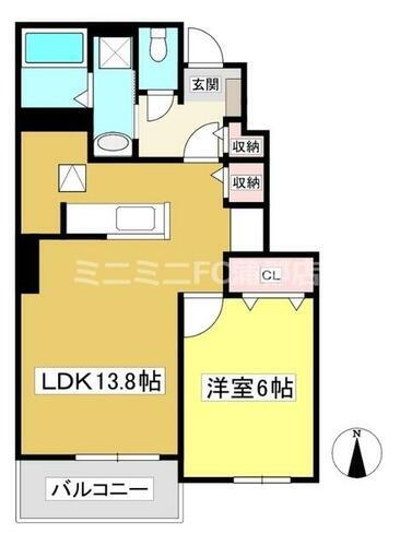 愛知県蒲郡市竹谷町横井 三河塩津駅 1LDK アパート 賃貸物件詳細