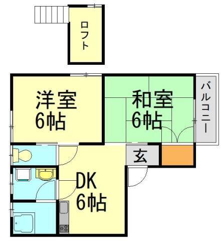 福岡県大野城市中１丁目 春日原駅 2DK アパート 賃貸物件詳細