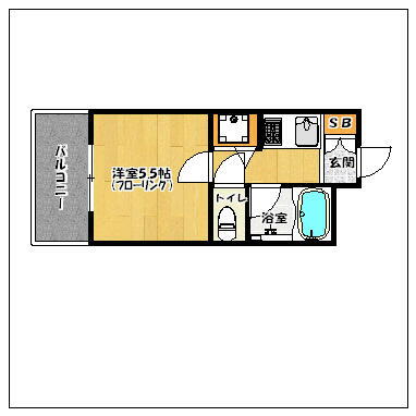 ダイナコート西公園トレンドゥ 5階 1K 賃貸物件詳細