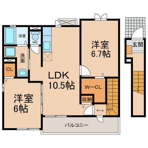 愛知県小牧市小木５丁目 2LDK アパート 賃貸物件詳細