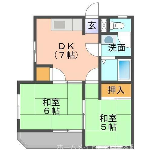 愛知県岡崎市堂前町１丁目 東岡崎駅 2DK アパート 賃貸物件詳細