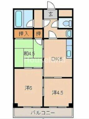 和歌山県和歌山市松江北１丁目 東松江駅 3DK マンション 賃貸物件詳細