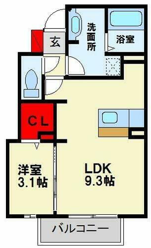 サンハイム　チサ 1階 1LDK 賃貸物件詳細