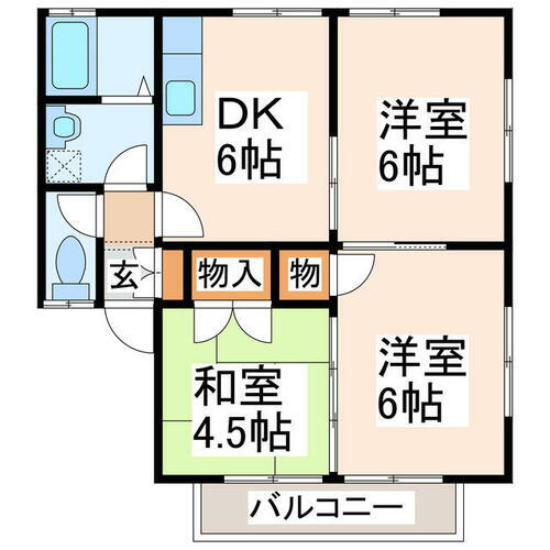 熊本県宇城市松橋町曲野 3DK アパート 賃貸物件詳細