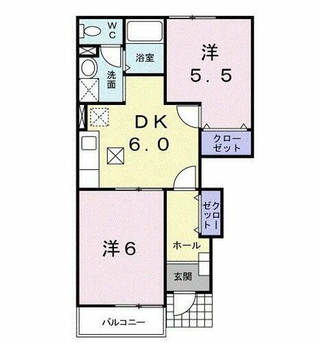 福島県福島市瀬上町字桜町１丁目 瀬上駅 2DK アパート 賃貸物件詳細
