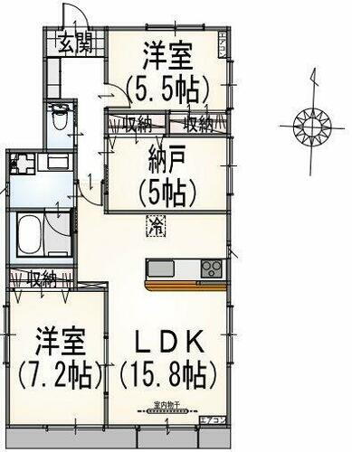 東京都国立市中１丁目 国立駅 2SLDK アパート 賃貸物件詳細